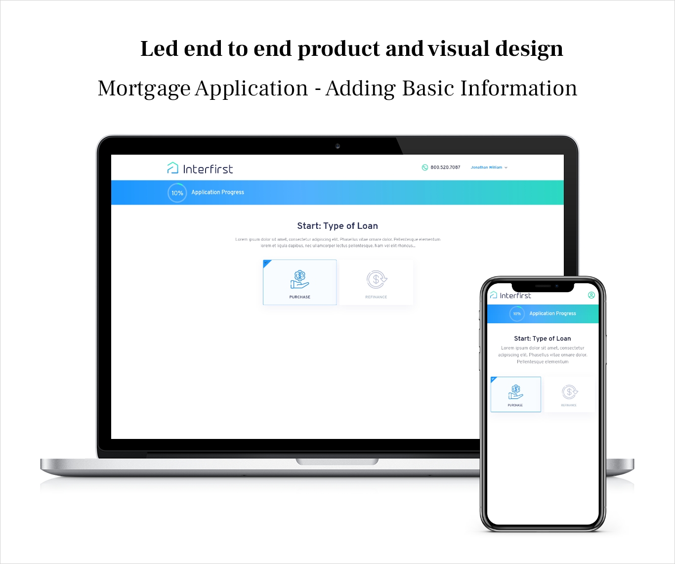 end to end product and visual design