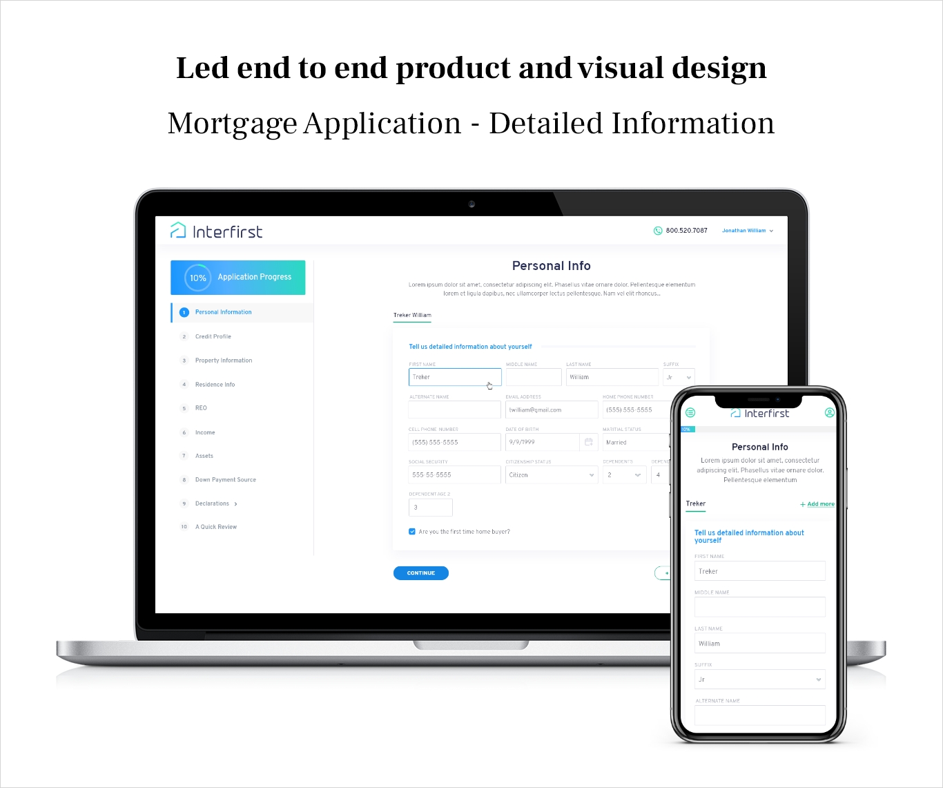 end to end product and visual design