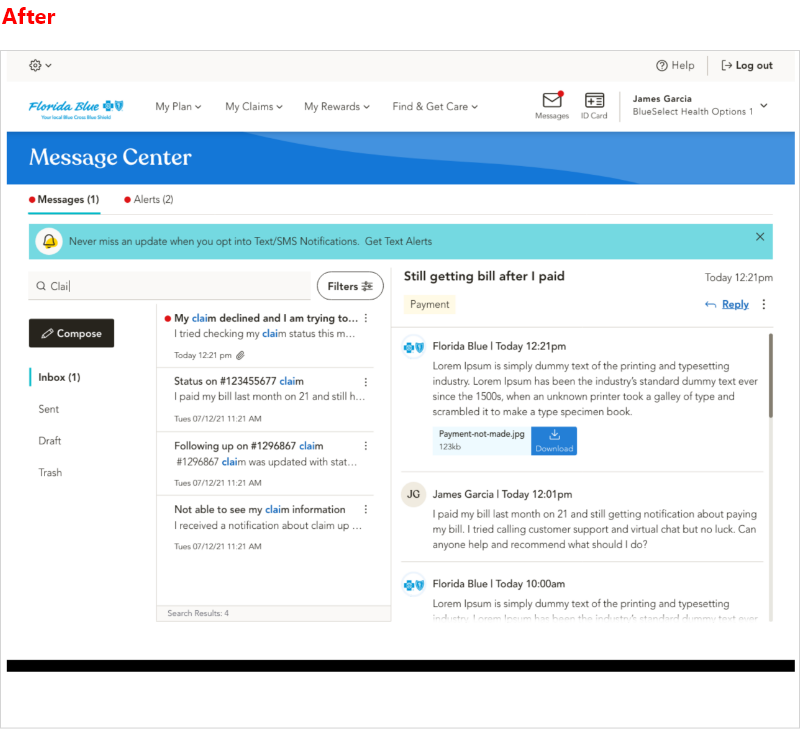 Message Center New
